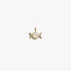 Awe Inspired Pendants 14K Yellow Gold Vermeil / Mini Mini Triple Moon Amulet