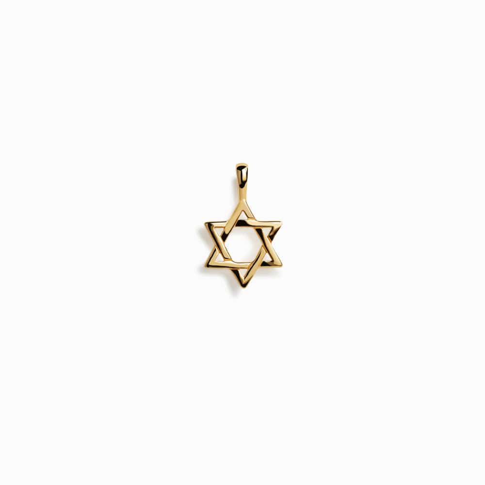 Awe Inspired Pendants 14K Yellow Gold Vermeil / Mini Star of David Amulet