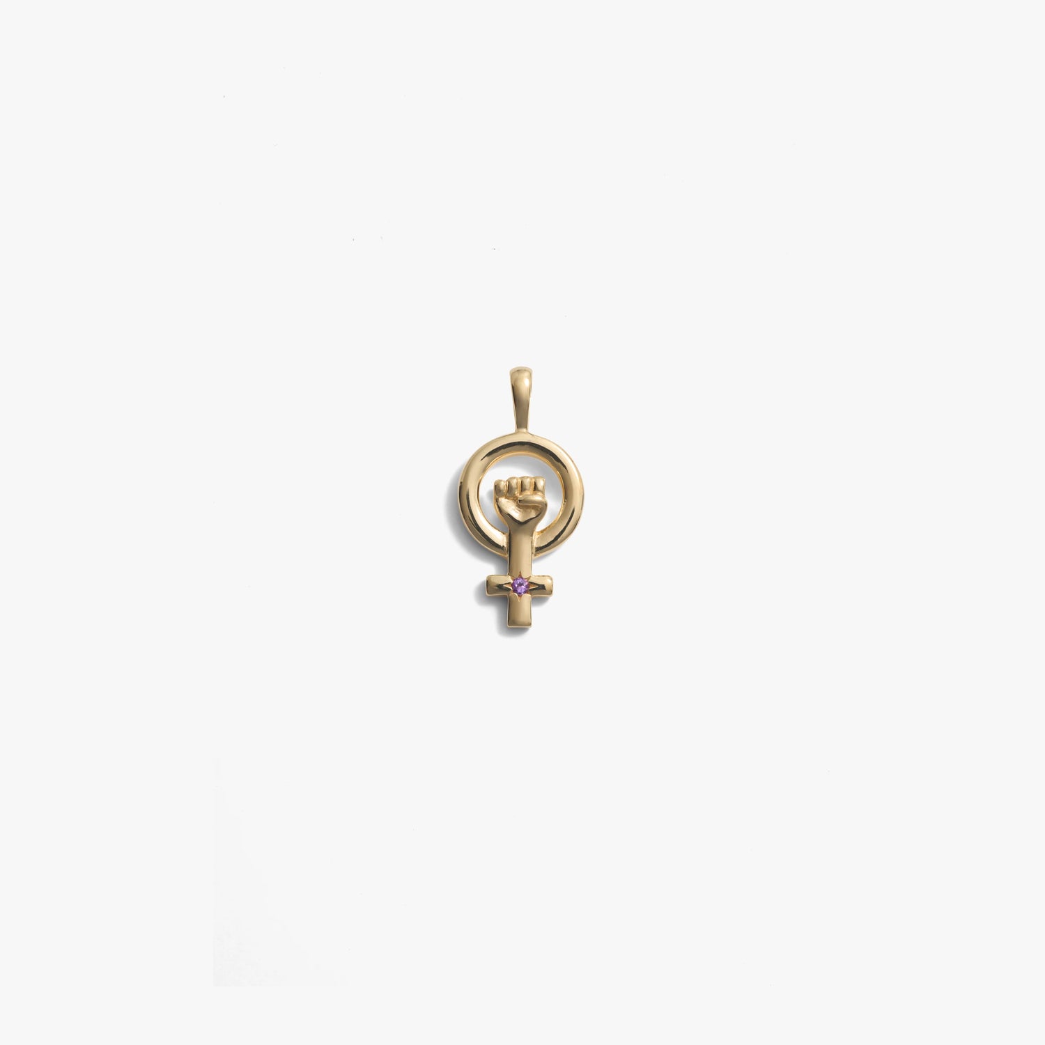 Product image of Awe Inspired Pendants 14K Yellow Gold Vermeil / Mini Woman Power Amulet