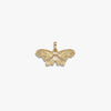 Awe Inspired Pendants 14K Yellow Gold Vermeil Moonstone Moth Pendant