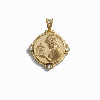 Awe Inspired Pendants 14K Yellow Gold Vermeil Pandora Pendant