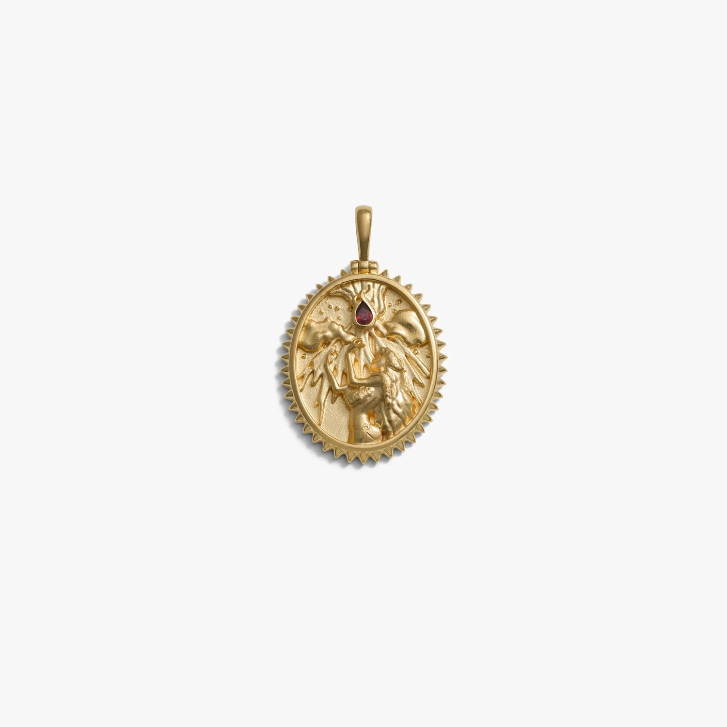 Awe Inspired Pendants 14K Yellow Gold Vermeil Pele Pendant