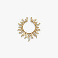 Awe Inspired Pendants 14K Yellow Gold Vermeil Pendant - Sun Standard Halo