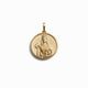 Awe Inspired Pendants 14K Yellow Gold Vermeil / Persephone Greek Goddess Coin Pendant