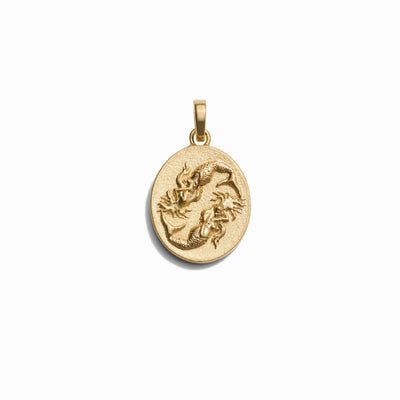 Awe Inspired Pendants 14K Yellow Gold Vermeil / Pisces / Standard Zodiac Goddess Pendant