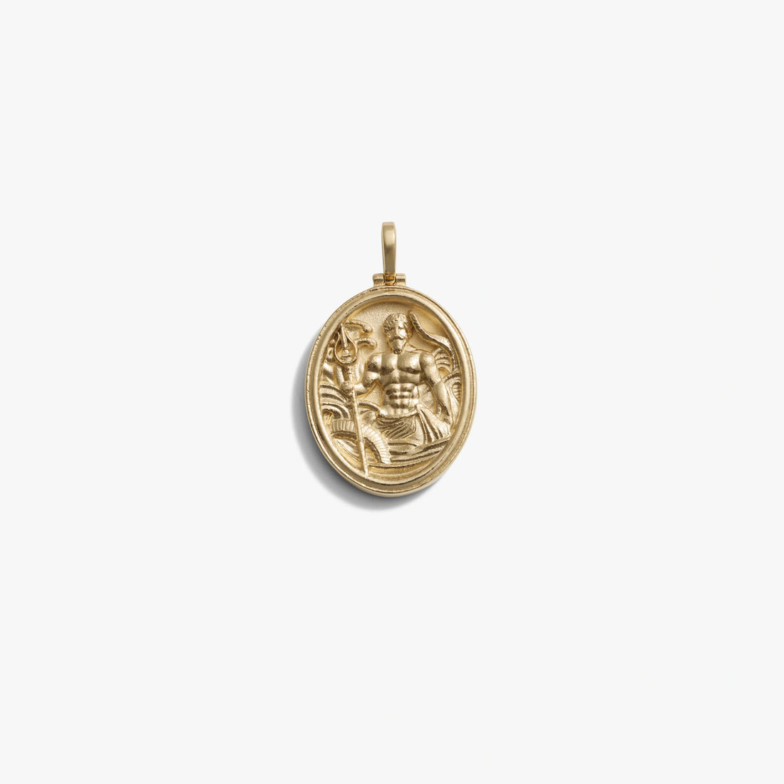 Awe Inspired Pendants 14K Yellow Gold Vermeil Poseidon Pendant