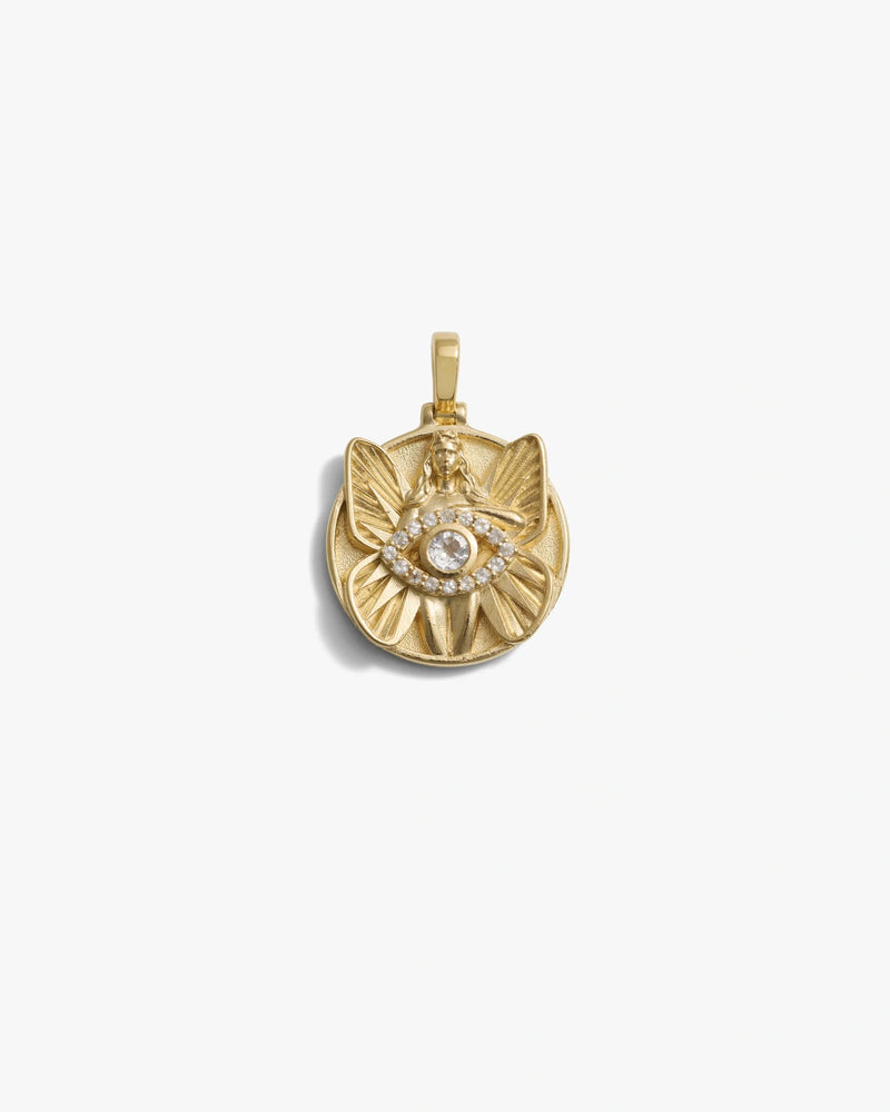 Awe Inspired Pendants 14K Yellow Gold Vermeil Psyche Pendant