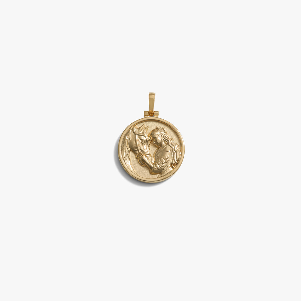 Awe Inspired Pendants 14K Yellow Gold Vermeil / Rhiannon Standard 20mm Goddess Reworks