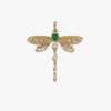 Awe Inspired Pendants 14K Yellow Gold Vermeil Secret Forest Dragonfly Pendant
