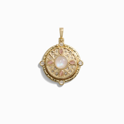 Awe Inspired Pendants 14K Yellow Gold Vermeil Special Edition Manifestation Locket