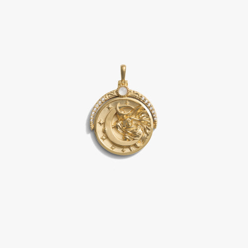 Awe Inspired Pendants 14K Yellow Gold Vermeil Special Edition Selene Pendant