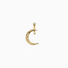 Awe Inspired Pendants 14K Yellow Gold Vermeil / Standard Diamond Moon Amulet