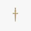 Awe Inspired Pendants 14K Yellow Gold Vermeil / Standard Diamond Sword Amulet