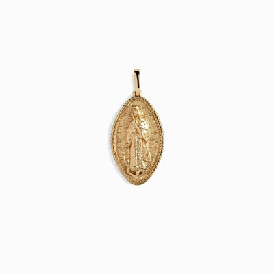 Awe Inspired Pendants 14K Yellow Gold Vermeil / Standard Virgen de Guadalupe Pendant