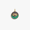 Awe Inspired Pendants 14K Yellow Gold Vermeil Third Eye Coin Pendant