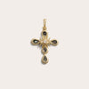 Awe Inspired Pendants 14K Yellow Gold Vermeil Third Eye Cross Amulet