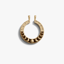 Awe Inspired  Pendants Tiger's Eye Moon Phase Halo