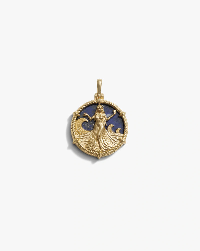 Awe Inspired Pendants 14K Yellow Gold Vermeil Yemaya Pendant