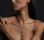 Awe Inspired Pendants 18k Yellow Gold Black Diamond Lilith Pendant