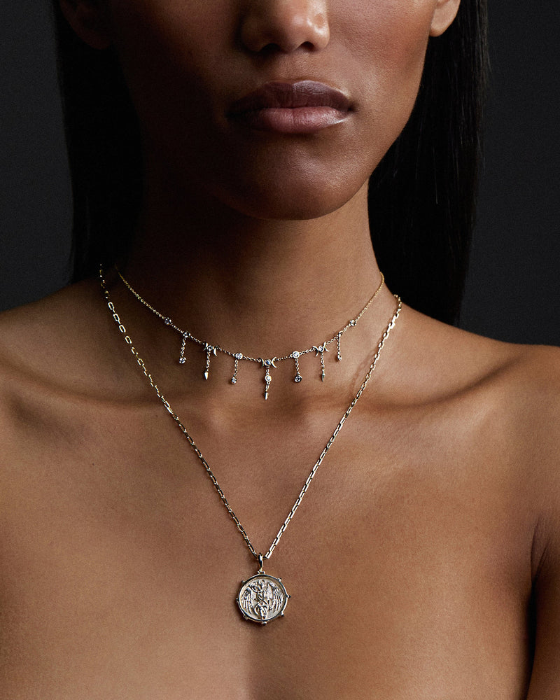 Awe Inspired Pendants 18k Yellow Gold Lilith Goddess Pendant