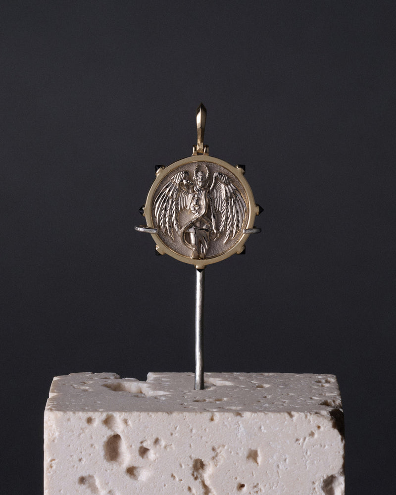 Awe Inspired Pendants 18k Yellow Gold Lilith Goddess Pendant