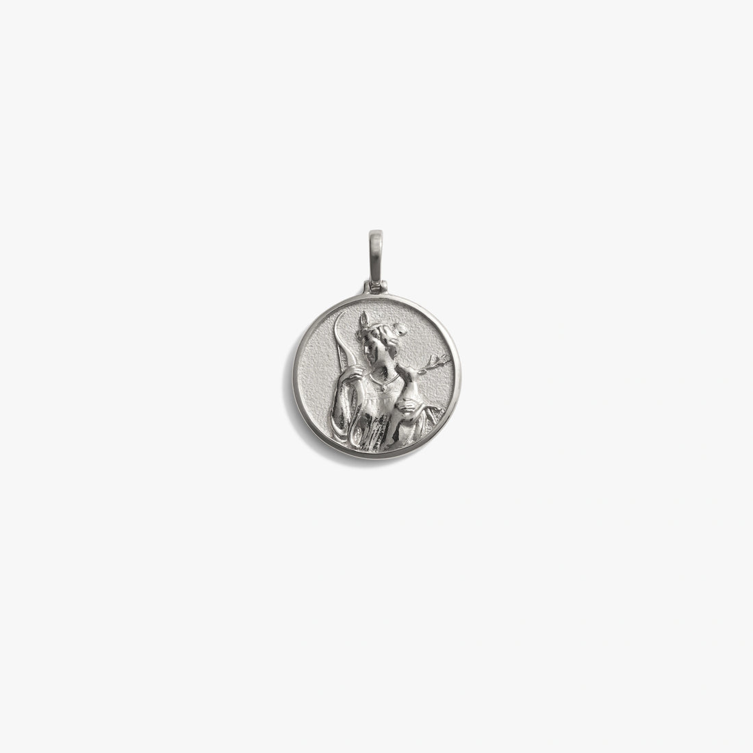 Awe Inspired Pendants 925 Sterling Silver / Artemis Goddess Coin Pendant