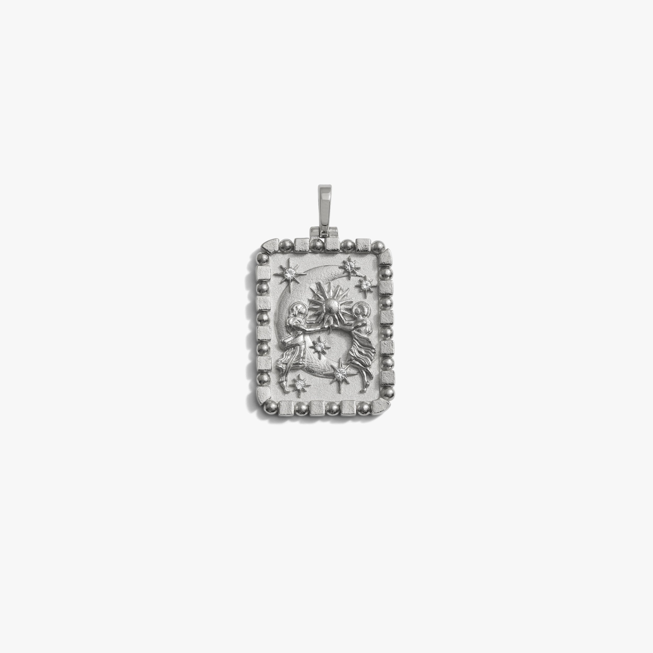 Awe Inspired Pendants 925 Sterling Silver Celestial Duo Pendant