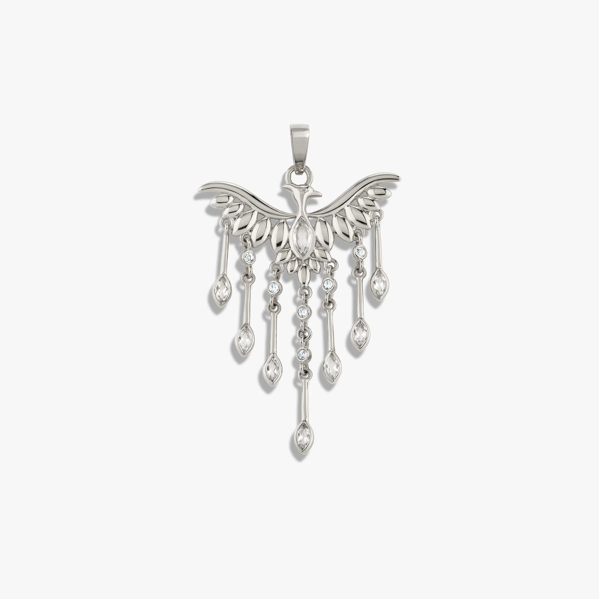 Awe Inspired Pendants 925 Sterling Silver Chandelier Phoenix Pendant