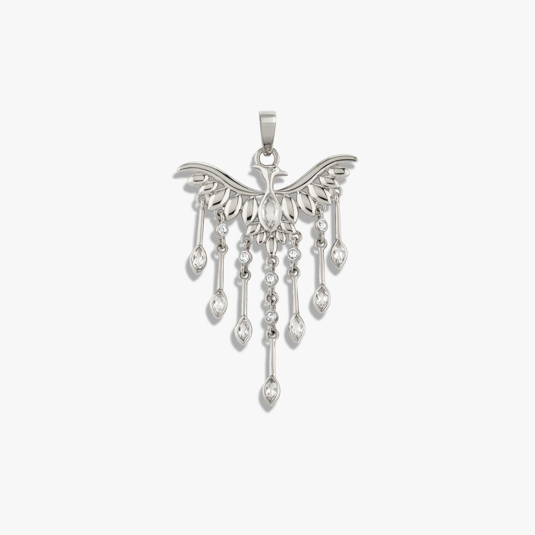 Awe Inspired Pendants 925 Sterling Silver Chandelier Phoenix Pendant
