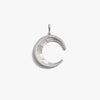 Awe Inspired Pendants 925 Sterling Silver Crescent Moon Pendant