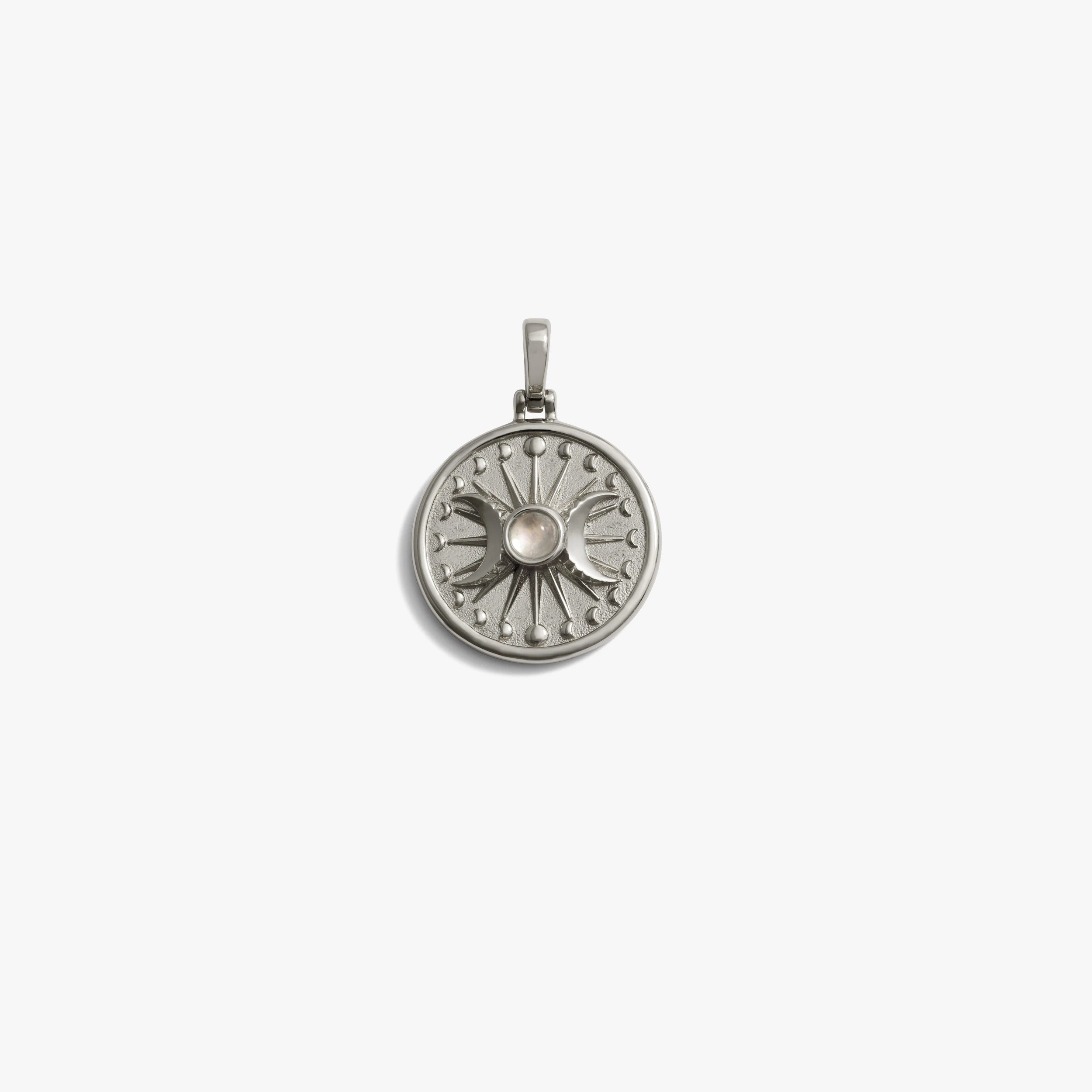 Awe Inspired Pendants 925 Sterling Silver / Large Alanis Triple Moon Pendant