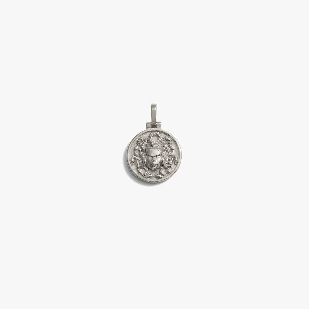 Awe Inspired Pendants 925 Sterling Silver / Medusa Mini 15mm Goddess Reworks