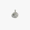 Awe Inspired Pendants 925 Sterling Silver Mini Sapphire Spiral Snake Coin