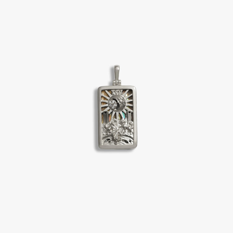 Awe Inspired Pendants 925 Sterling Silver / Moon Tarot Pendant