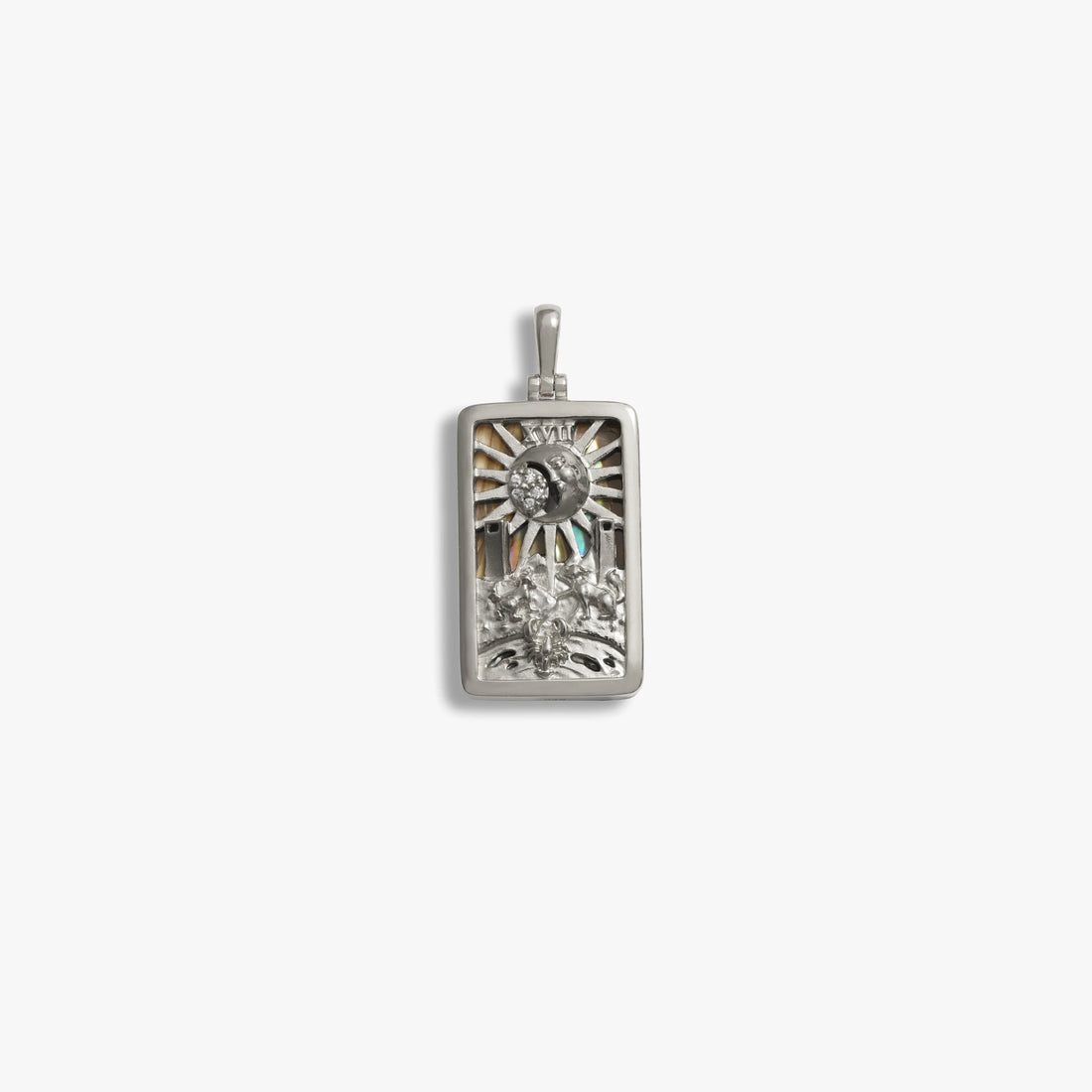 Awe Inspired Pendants 925 Sterling Silver / Moon Tarot Pendant