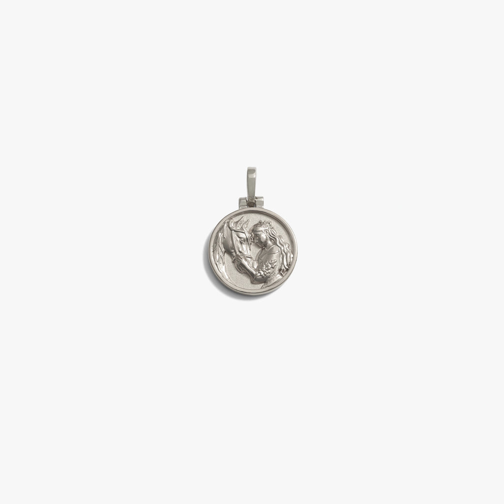 Awe Inspired Pendants 925 Sterling Silver / Rhiannon Mini Goddess Coin Pendant