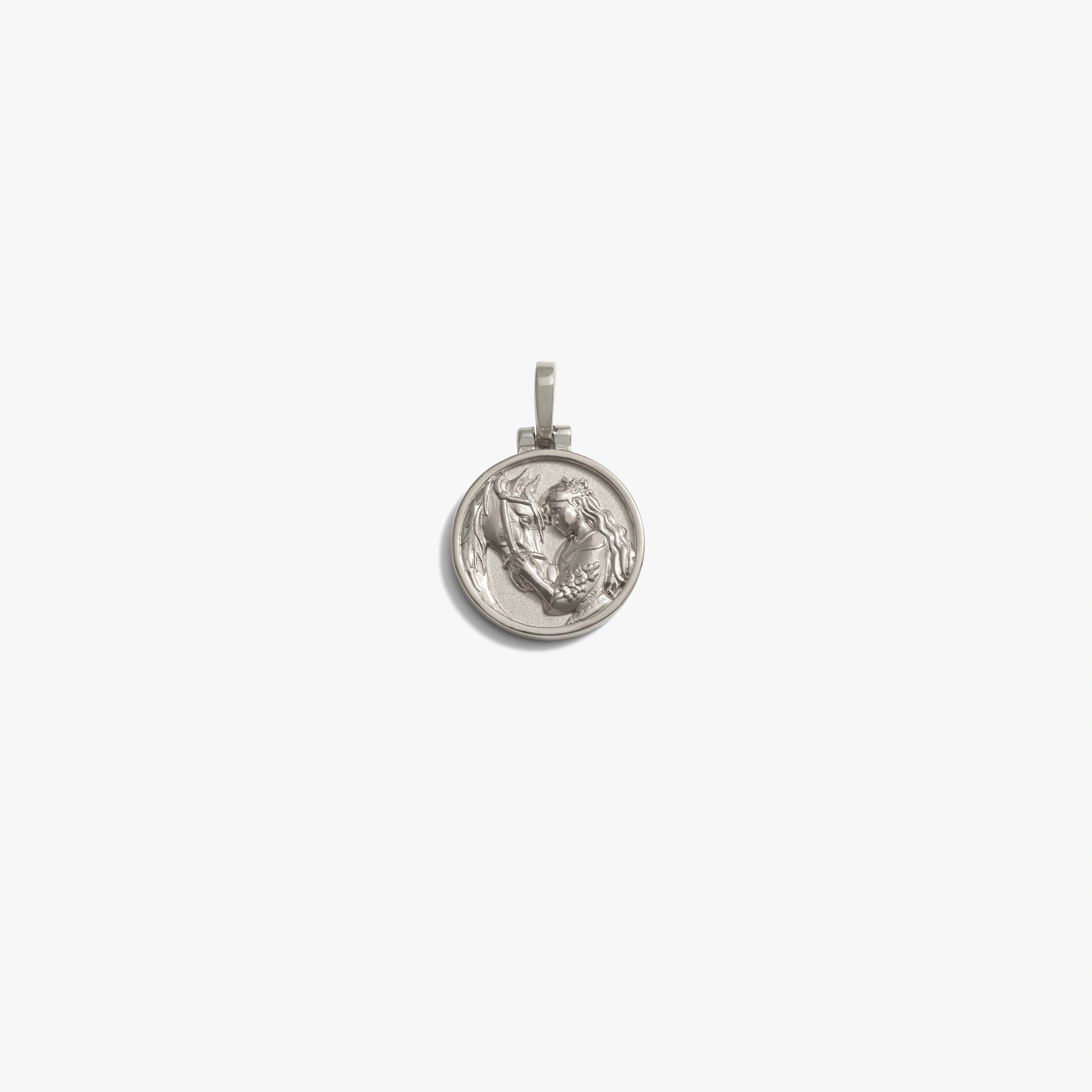 Awe Inspired Pendants 925 Sterling Silver / Rhiannon Mini Goddess Coin Pendant