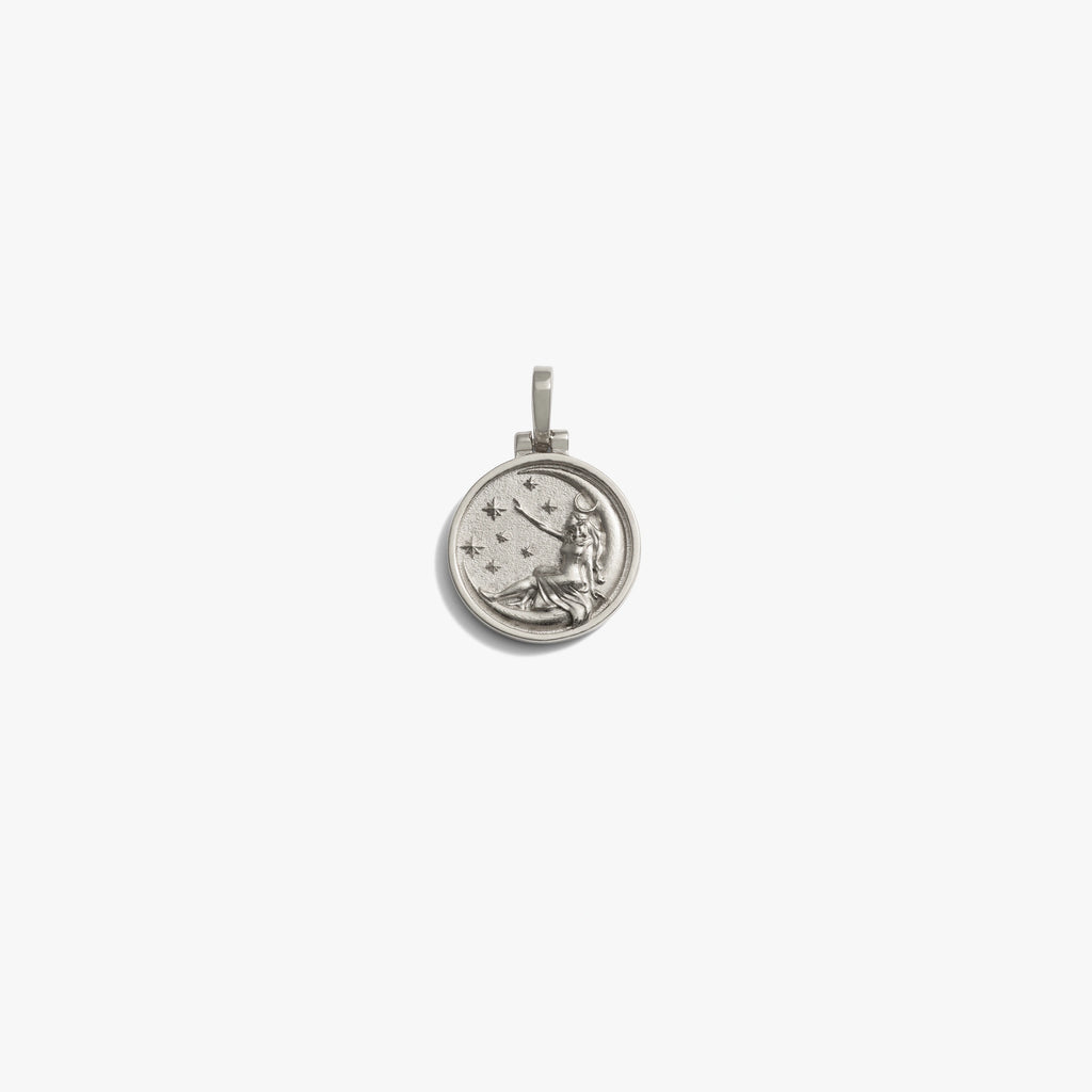 Awe Inspired Pendants 925 Sterling Silver / Selene Mini 15mm Goddess Reworks