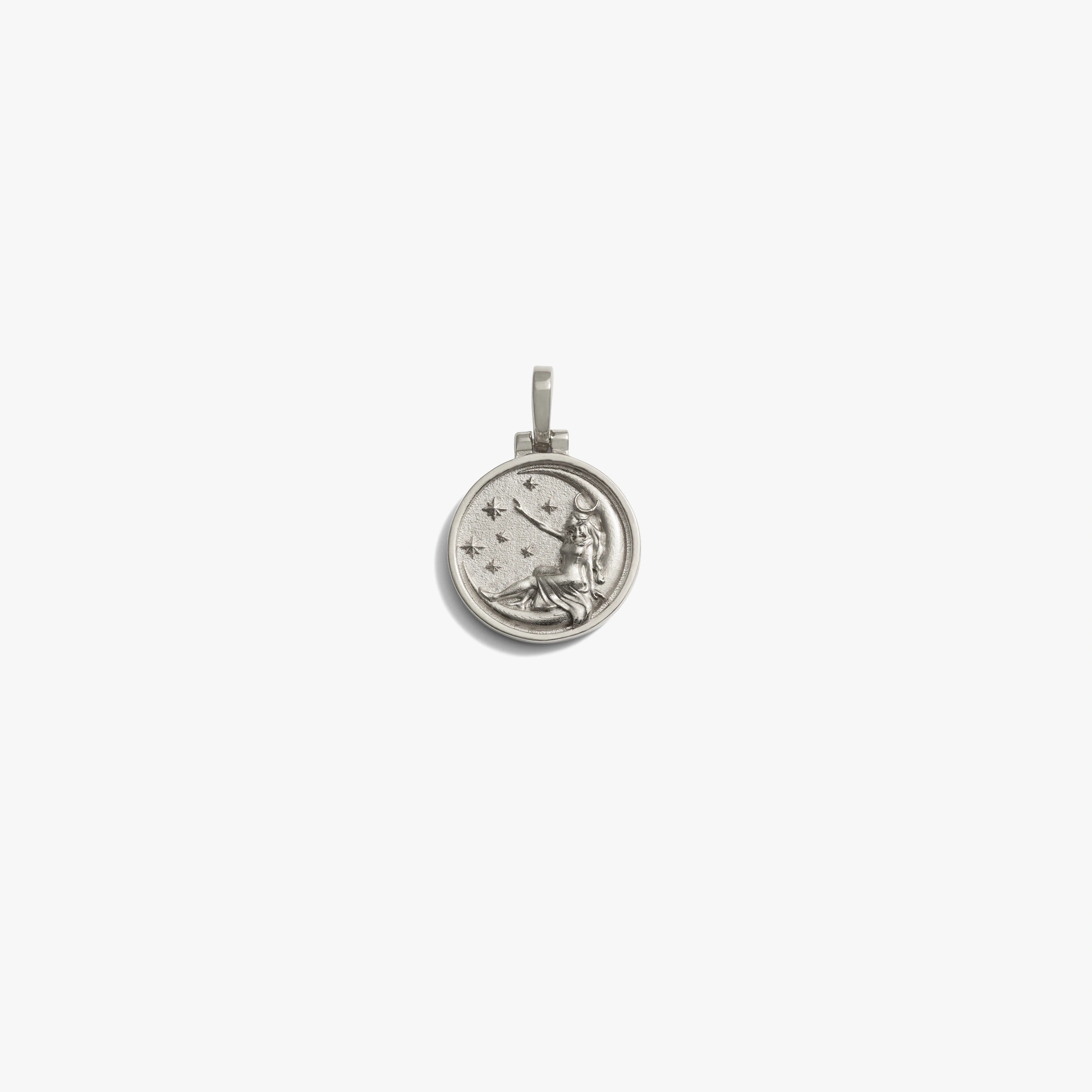 Awe Inspired Pendants 925 Sterling Silver / Selene Mini 15mm Goddess Reworks
