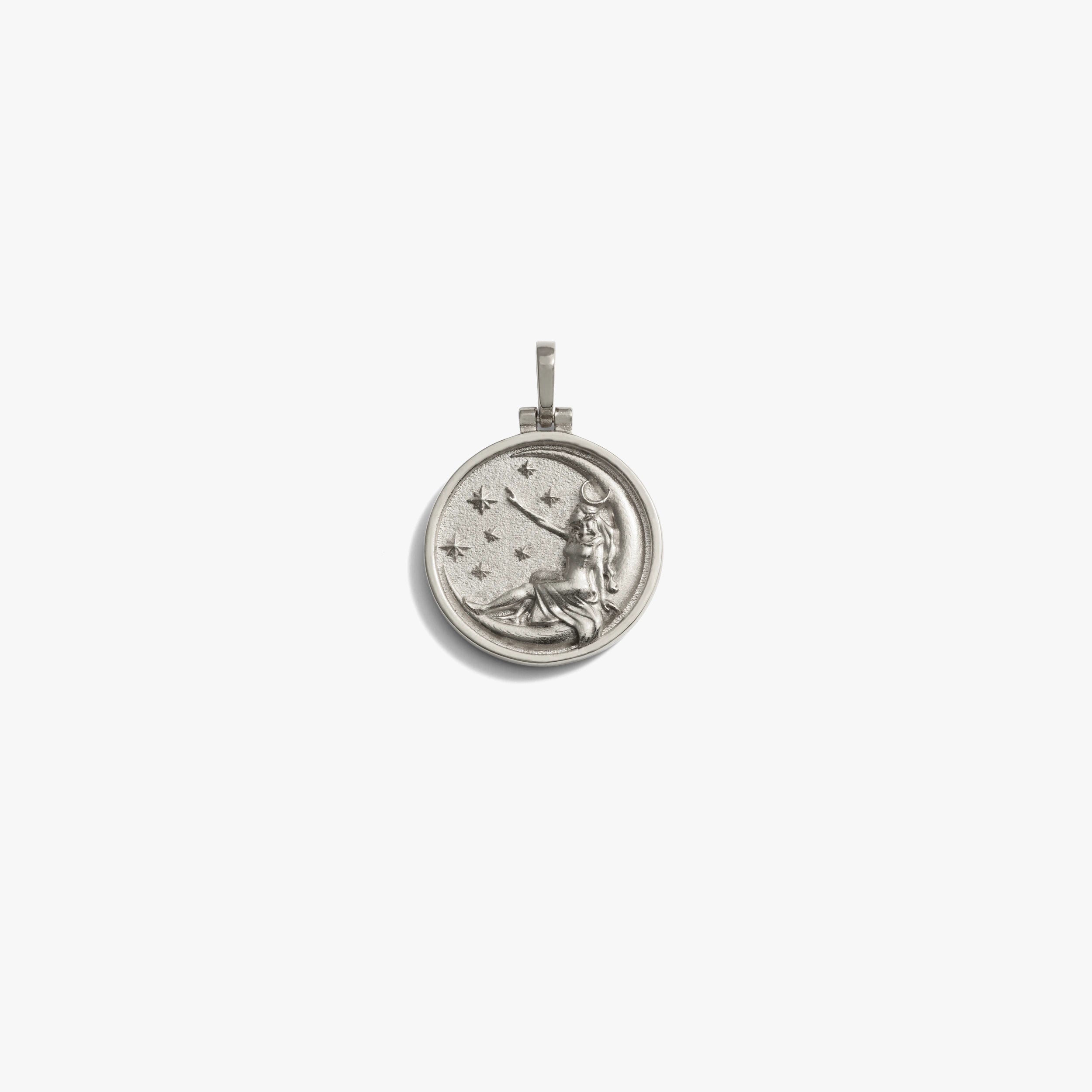 Awe Inspired Pendants 925 Sterling Silver / Selene Standard 20mm Goddess Reworks