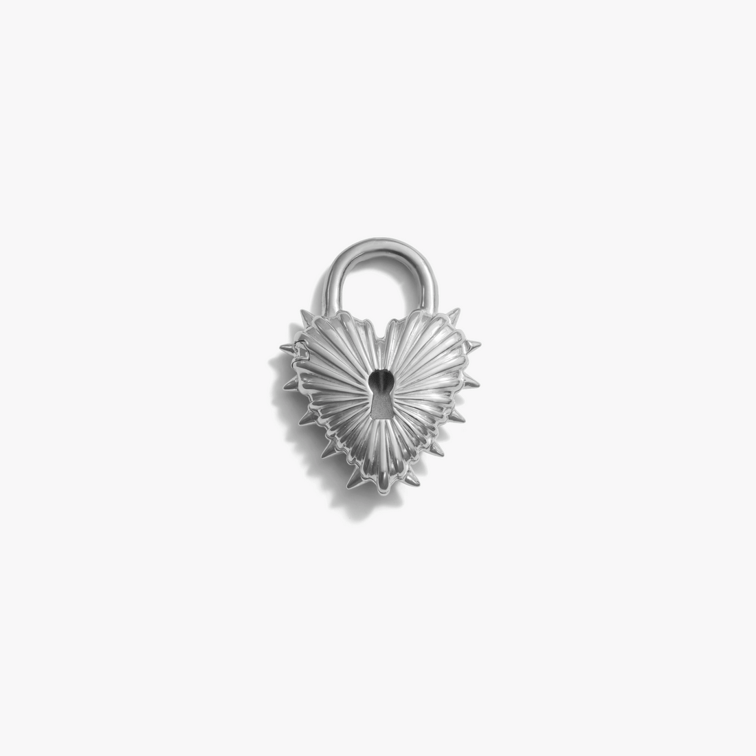 Awe Inspired Pendants 925 Sterling Silver Spiked Heart Locket