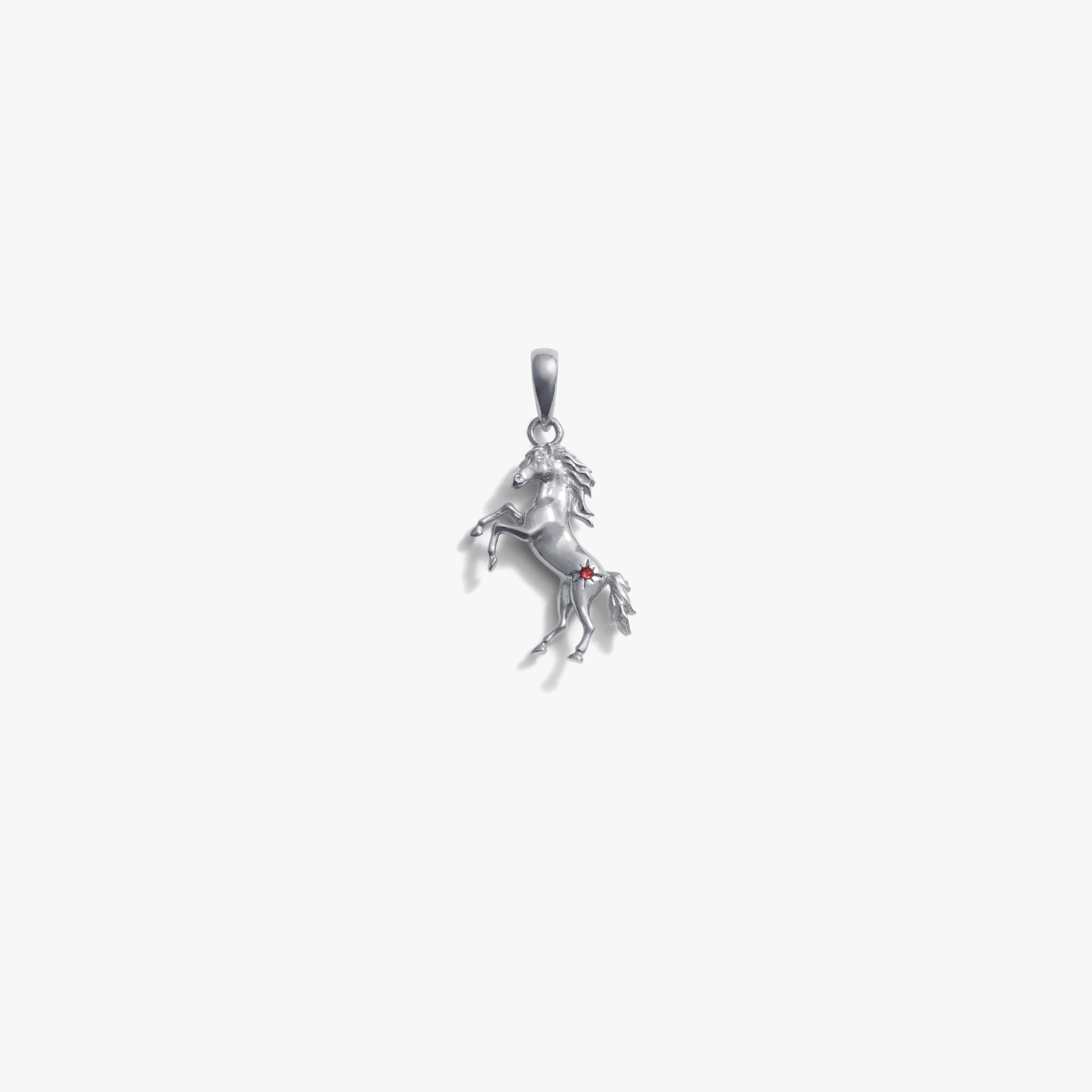 Awe Inspired Pendants 925 Sterling Silver Stallion Amulet