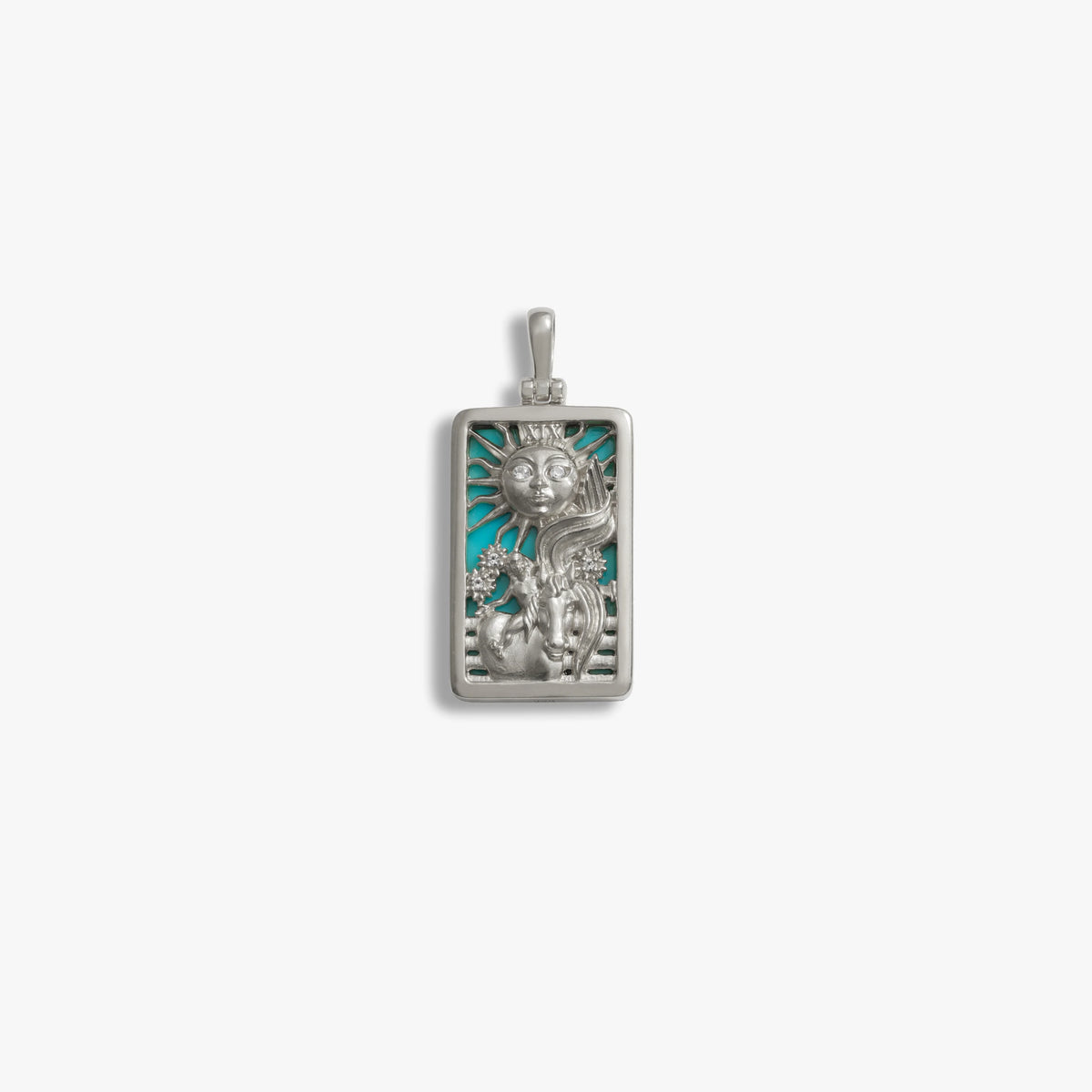 Awe Inspired Pendants 925 Sterling Silver / Sun Tarot Pendant