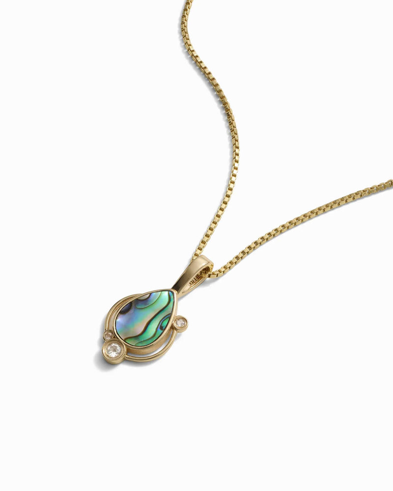 Awe Inspired Pendants Abalone / 14K Yellow Gold Vermeil Abalone Astral Amulet