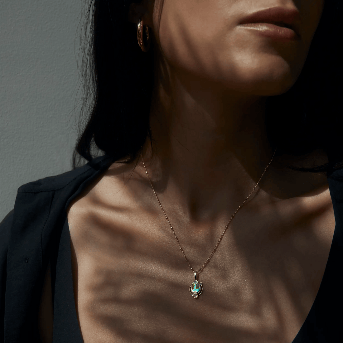 Awe Inspired Pendants Abalone / 14K Yellow Gold Vermeil Abalone Astral Amulet