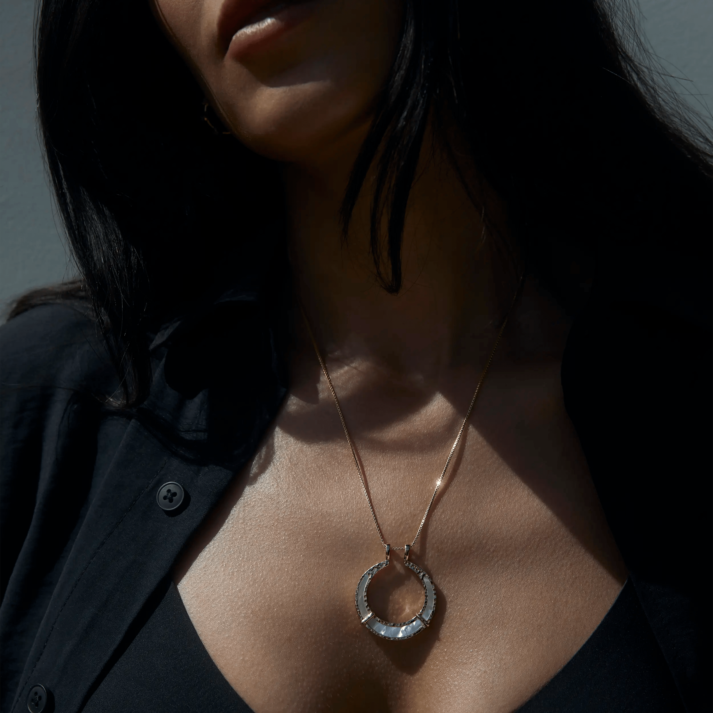 Awe Inspired Pendants Abalone Goddess Halo