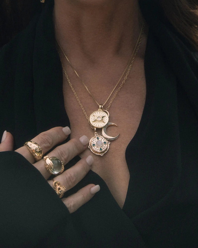 Awe Inspired Pendants Alanis Triple Moon Pendant