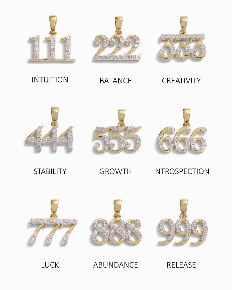 Awe Inspired Pendants Angel Number Amulet