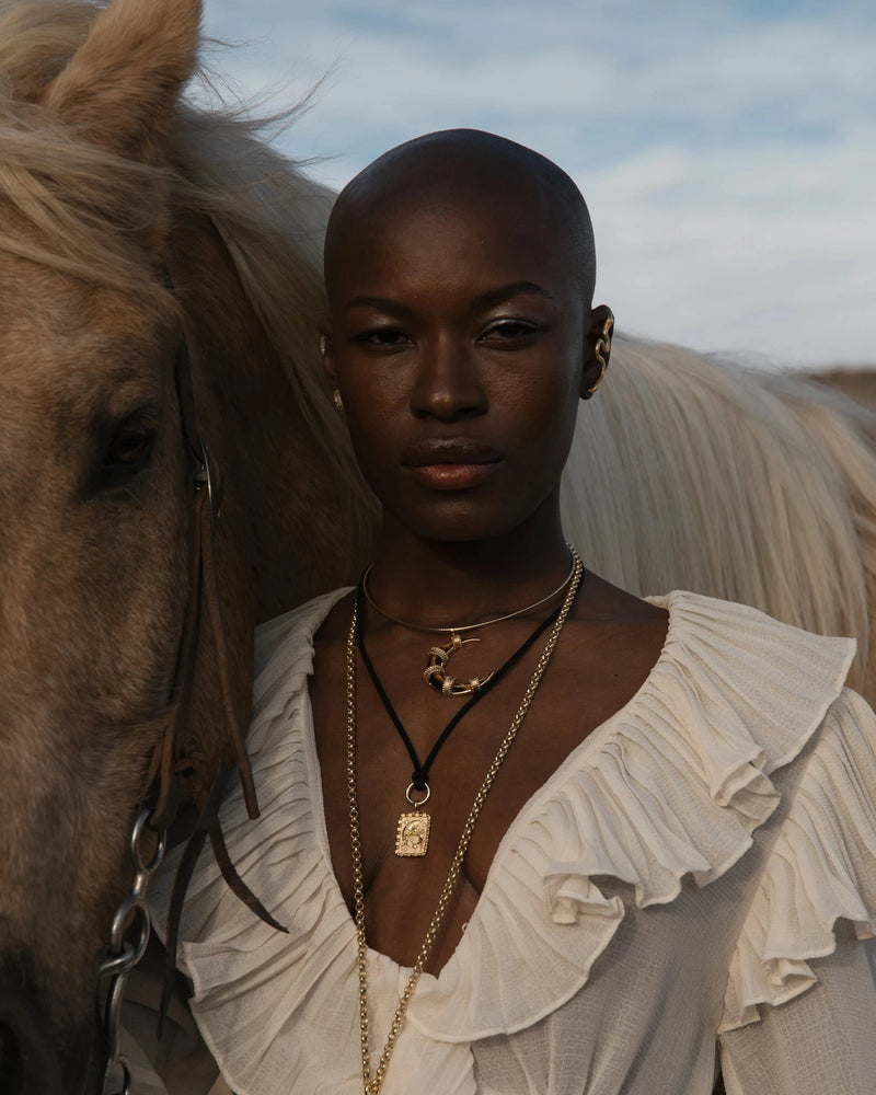 Awe Inspired Pendants Boho Moon Pendant