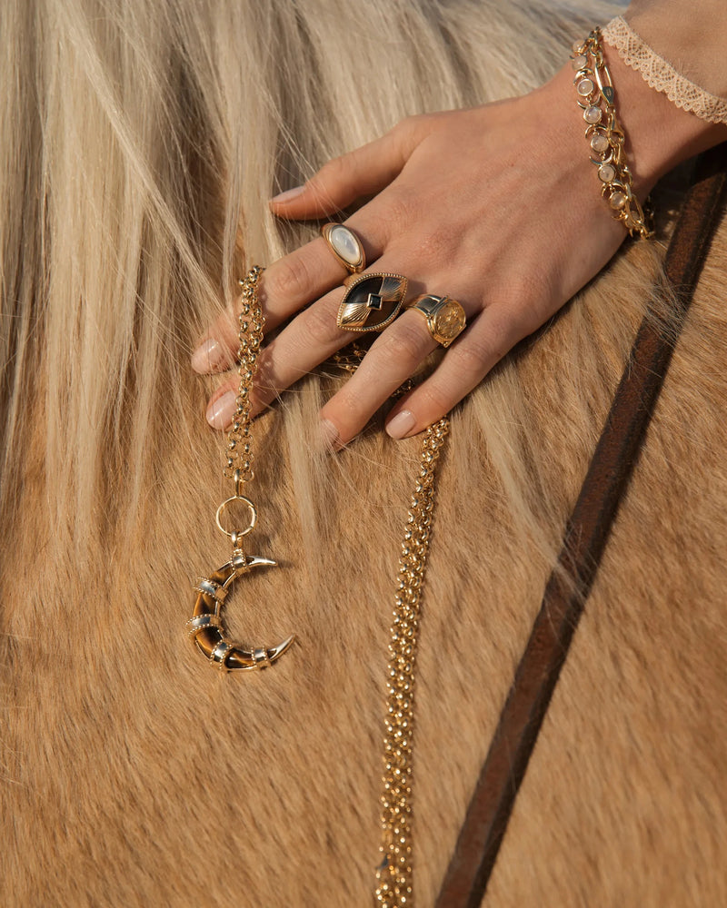 Awe Inspired Pendants Boho Moon Pendant